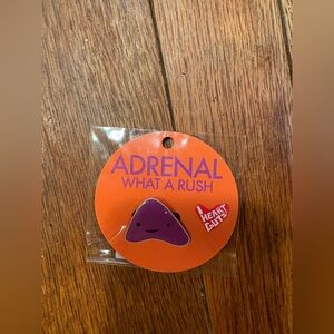 I Heart Guts Adrenal Pin – “What a Rush!”